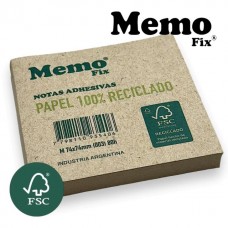 NOTA ADHESIVA MEMO FIX RECICLADO 74x74mm M(003) 80 hj
