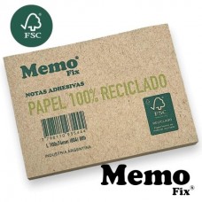 NOTA ADHESIVA MEMO FIX RECICLADO 100x74mm L(004) 80 hj