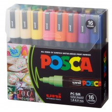 MARCADOR UNI POSCA PC-5M CLASSIC x 16