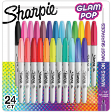MARCADOR SHARPIE FINO GLAM POP x 24u