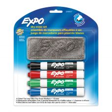 MARCADOR EXPO PIZARRA 4u + BORRADOR