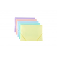 CARPETA 3 SOLAPAS CON ELASTICO OFICIO PLASTICA THE PEL PASTEL