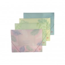 CARPETA 3 SOLAPAS CON ELASTICO OFICIO PLASTICA THE PEL NATURE