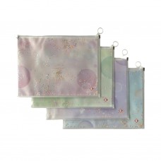 SOBRE PVC ZIPPER A4 CON GLITTER THE PEL