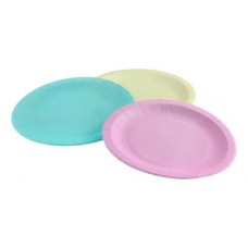 PLATO POLIPAPEL 19cm COLOR x 8u