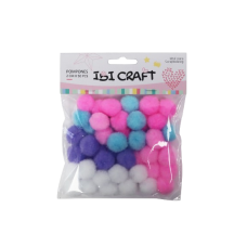 POMPON DE COLOR 2cm.IBICRAFT 50u.