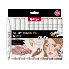 MARCADOR FILGO ALLOY TONOS PIEL x 12u