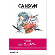 BLOCK CAN.GRADUA.A4.200gr.30h.MANGA.
