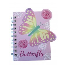 LIBRETA COLOURS 11x8cm BUTERFLY RAYADO 60 hj