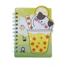 LIBRETA COLOURS 11x8cm MERRY CAT RAYADO 60 hj