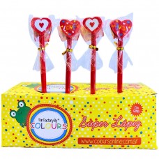 LAPIZ NEGRO COLOURS CORAZON CON GOMA