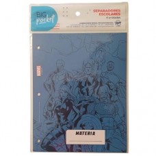 SEPARADOR ESCOLAR Nø3 PPR 6 MATERIAS