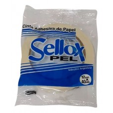 CINTA ADHESIVA PAPEL 12mmx40mt x 6u SELLOX