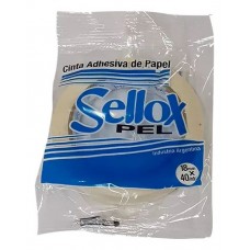 CINTA ADHESIVA PAPEL 18mmx40mt SELLOX
