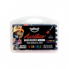 MARCADOR TALBOT ACRILICO x 12u