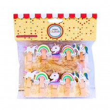 BROCHE ROPA COLOURS 10u.ARCO IRIS/UNICO.