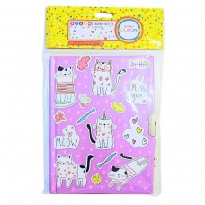 DIARIO INTIMO COLOURS GATOS C/LLAVE.
