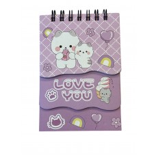 LIBRETA COLOURS 11x8cm GATOS RAYADO 70 hj