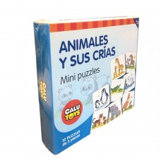 MINI PUZZLE CALU TOYS 24Pie.ANIMA.+CRIAS
