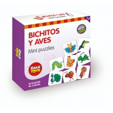 MINI PUZZLE CALU TOYS 36Pie.BICHI./AVES.