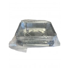 BANDEJA ALUMINIO F-75 CON TAPA x 10u