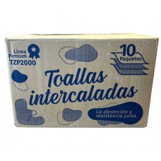 TOALLA INTERCALADA simple hoja 20cmx24cm x 1000u