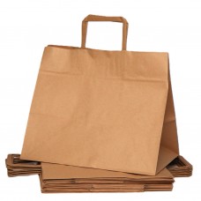 BOLSA PAPEL KRAFT CON MANIJA 30x21x26cm ACUARIO x u