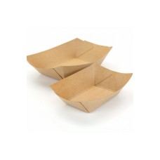 BANDEJA CARTON KRAFT PURO Nø2 6x10x4cm x 10u