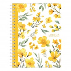 CUADERNO ESCOLAR 16X21 ROZINI LOBELIA TAPA DURA RAYADO 80 hj
