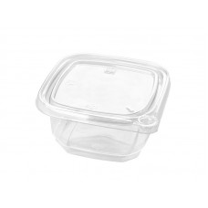POTE CUADRADO CON TAPA CON EVIDENCIA DE APERTURA 360ml x 50u