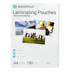PLASTIFICADO CALIENTE A4 225x303mm BINDERPLUS x 50u
