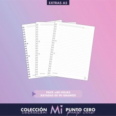 REPUESTO CUADERNO INTELIGENTE A5 80 hj RAYADO MI PUNTO CERO