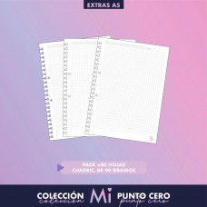 REPUESTO CUADERNO INTELIGENTE A5 80 hj CUADRICULADO MI PUNTO CERO