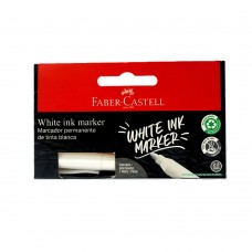 MARCADOR FABER CASTELL WHITE INK MARKER BLANCO