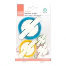 FABRICADOR DE POMPONES 4 MEDIDAS.