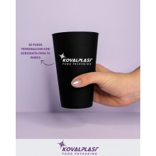 VASO CONICO PP COLOR 500cc x u