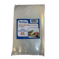 BOLSA PARA VACIO GOFRADA 15X24cm x 50u