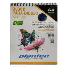 BLOCK PLANT.A4 240gr.LISO.40h.ANILLADO.