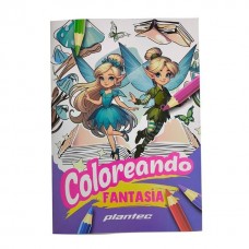 LIBRO PLANTEC COLOREANDO FANTASIA.