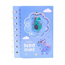 LIBRETA COLOURS 11x8.5cm DINO CON VENTANA RAYADO 60 hj