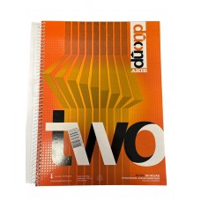 CUADERNO A4 ARTE DUO TAPA SEMIRRIGIDA CUADRICULADO/RAYADO 80 hj