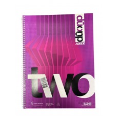 CUADERNO A4 ARTE DUO TAPA SEMIRRIGIDA RAYADO 80 hj