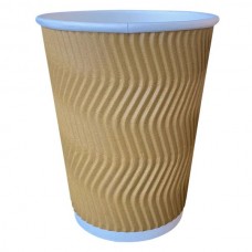 VASO POLIPAPEL 240cc/8oz RIPPLE KRAFT WELL CUP x u
