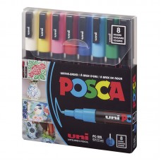 MARCADOR UNI POSCA PC-3M CLASSIC x 8u