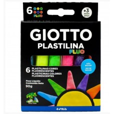 PLASTILINA GIOTTO FLUO blister x 6u