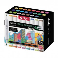 MARCADOR FILGO ALLOY TONOS SURTIDOS x 24u