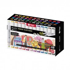 MARCADOR FILGO ALLOY TONOS SURTIDOS x 48u