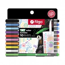 BOLIGRAFO FILGO GEL TNT ROLLER SURTIDO x 10u