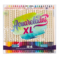 LAPICES COLOR MOOVING ACUARELADOS XL 24u