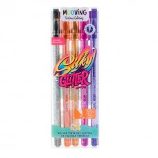 BOLIGRAFO MOOVING GEL SILKY GLITTER ROLLER x 5u